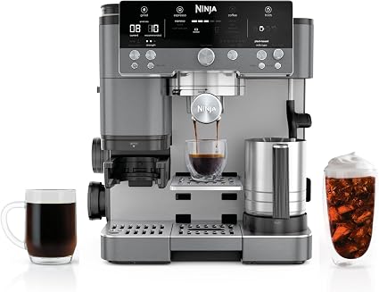 Ninja Luxe Cafe Premier Espresso, Drip Coffee and Rapid Cold Brew...